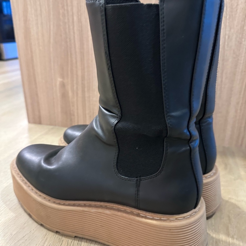 Women's Black Platform Boots